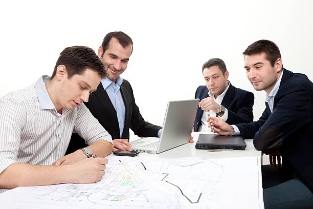 Business people discussing in a meetingMore like this Agence Web Vienne