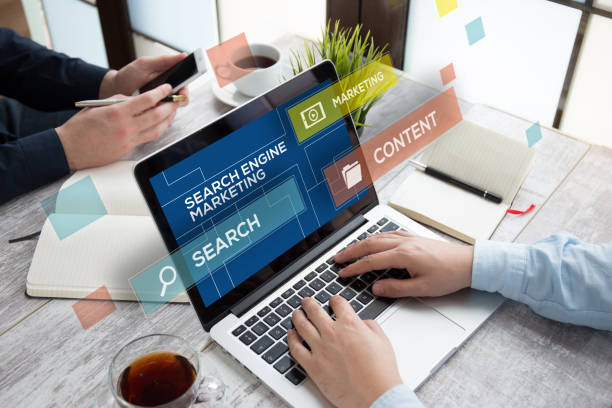 SEARCH ENGINE MARKETING CONCEPT référencement site WordPress